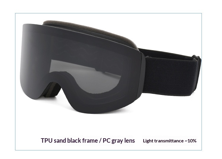 Customizable Magnetic Ski Goggles With Double-layer Anti-fog For Outdoor Skiing