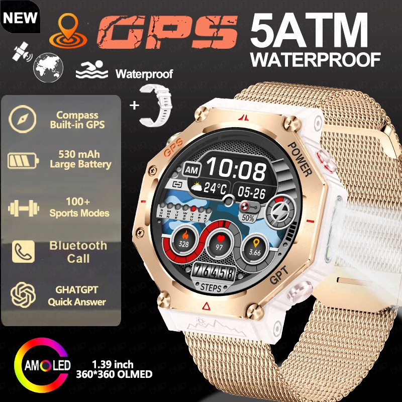 Multifunctional Outdoor Flashlight Smart Waterproof Watch