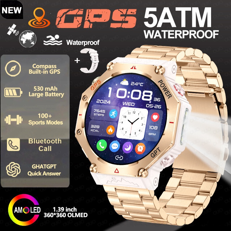Multifunctional Outdoor Flashlight Smart Waterproof Watch