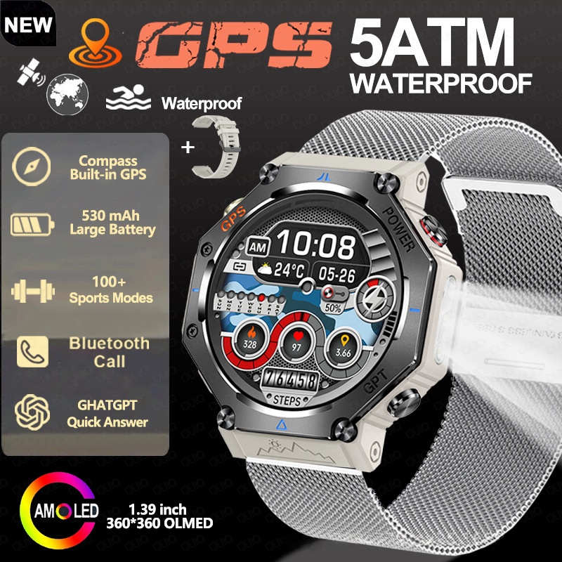 Multifunctional Outdoor Flashlight Smart Waterproof Watch