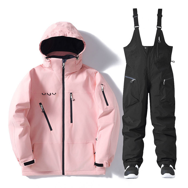 Suit Set Outdoor Windproof And Waterproof Snowboard Alpine Ski Jacket And Pants