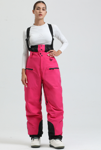 New Strap Thickened Waterproof Ski Pants Men