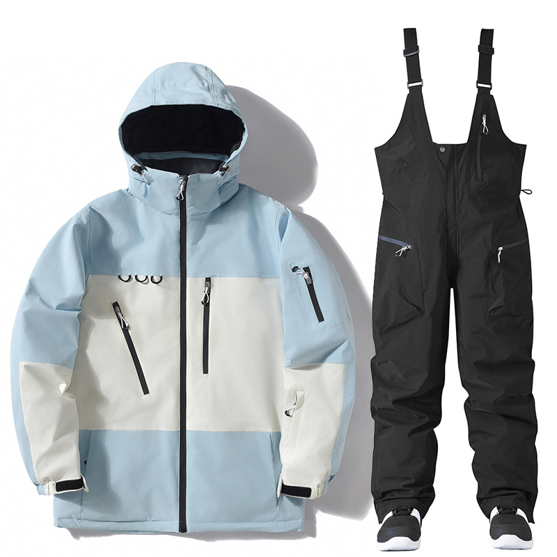 Suit Set Outdoor Windproof And Waterproof Snowboard Alpine Ski Jacket And Pants