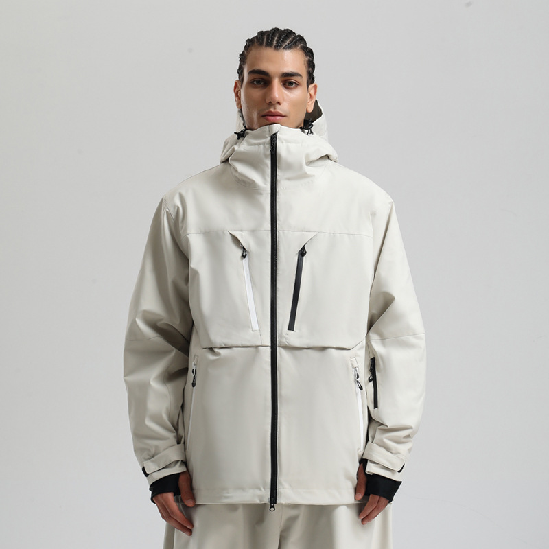Waterproof Padded Breathable Loose Ski Coat