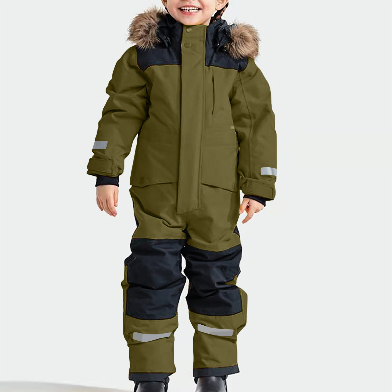 Luminous Ski Suit For Snowboarding And Skiing Windproof Waterproof And Insulated Jumpsuit