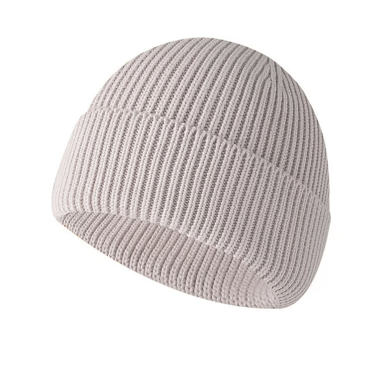 Thickened Knitted With Cotton Flip-up Lining, Outdoor Sports Ski Warm Hat